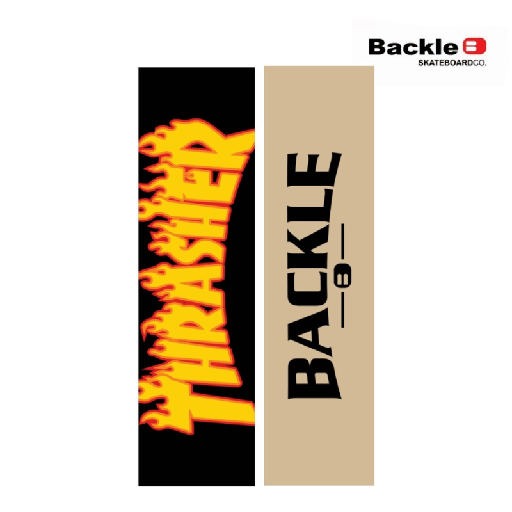 [P0071] Lija para Skate - BACKLE - 9x33 - Thrasher