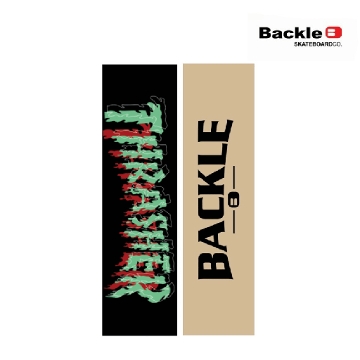 [P0072] Lija para Skate - BACKLE - 9x33 - Bloody Thrasher