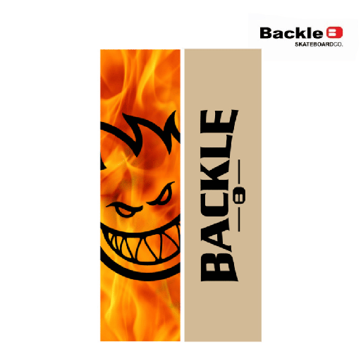 [P0078] Lija para Skate - BACKLE - 9x33 - Spitfire Hell