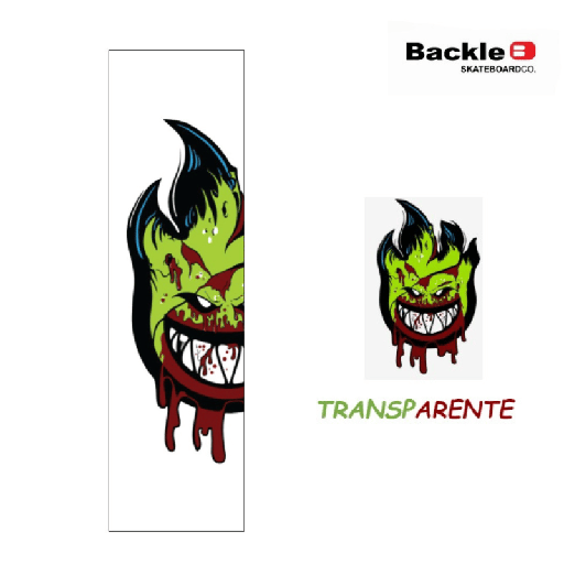 [P0079] Lija para Skate - BACKLE - 9x33 - Spitfire Clear