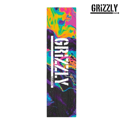 [P0082] Lija para Skate - GRIZZLY - 9x33 - TIE-DYE 2