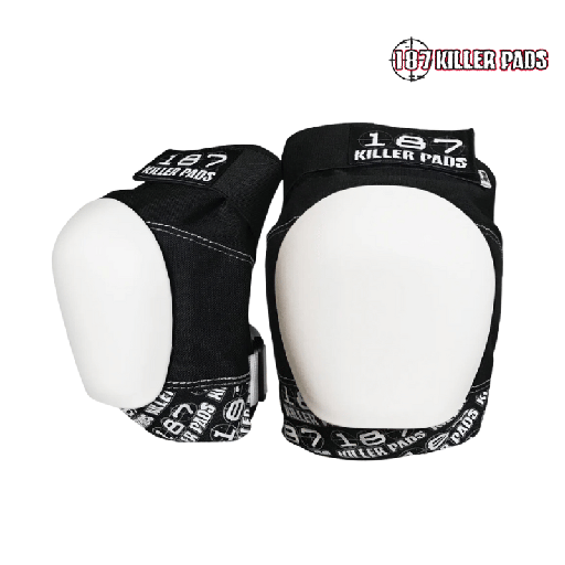 [P0166] Rodilleras Pro Knee Black/White S - 187 Killer Pads